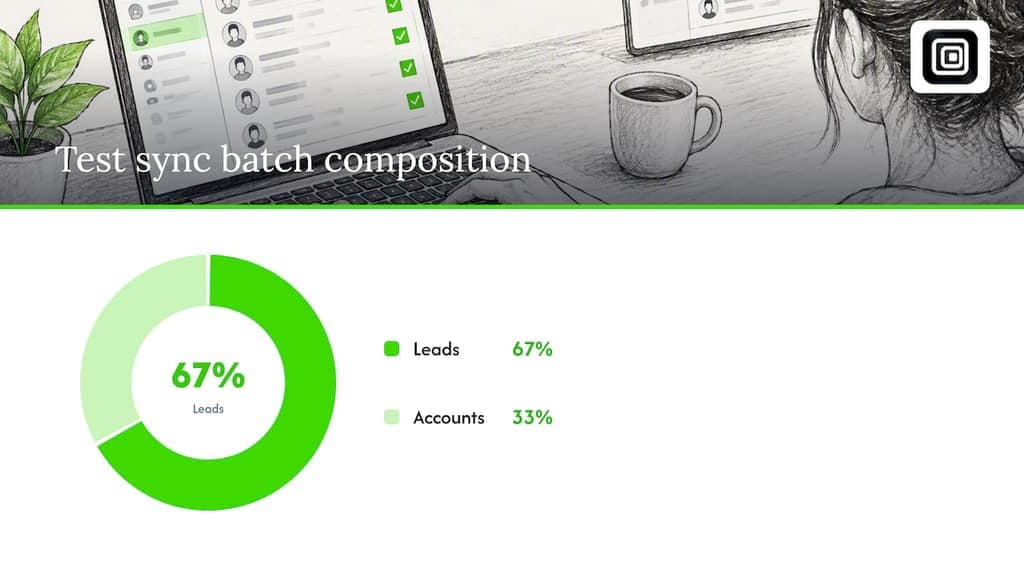 How to use LinkedIn CRM Sync to move accounts and leads into your CRM — overview diagram