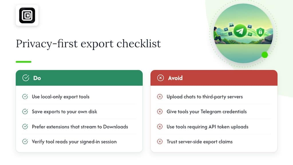 What privacy-first browser exports get right — overview diagram