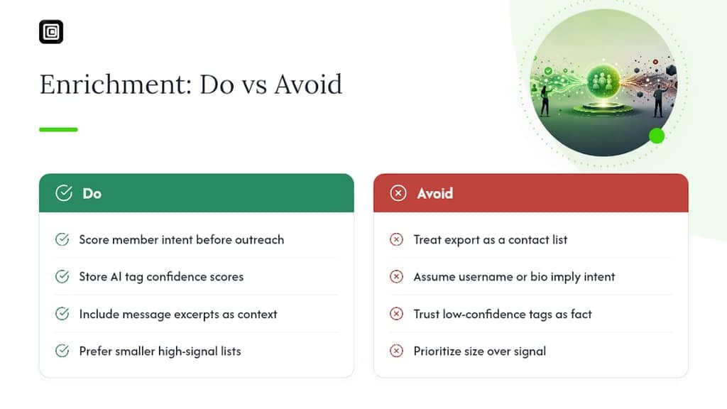 Why Most Telegram Enrichment Advice Skips the Hard Part — overview diagram