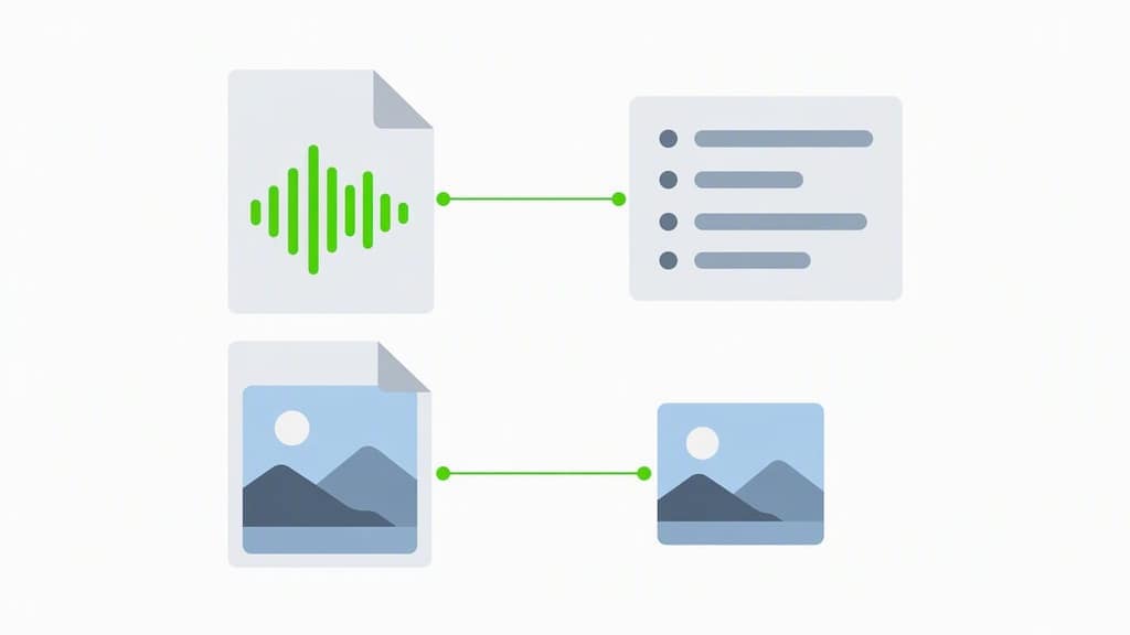 Audio metadata and photo thumbnail pairs verified